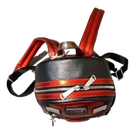 Marvel Deadpool Cosplay Mini Backpack Metallic Red Loungefly Polybag Brand New - Picture 13 of 14